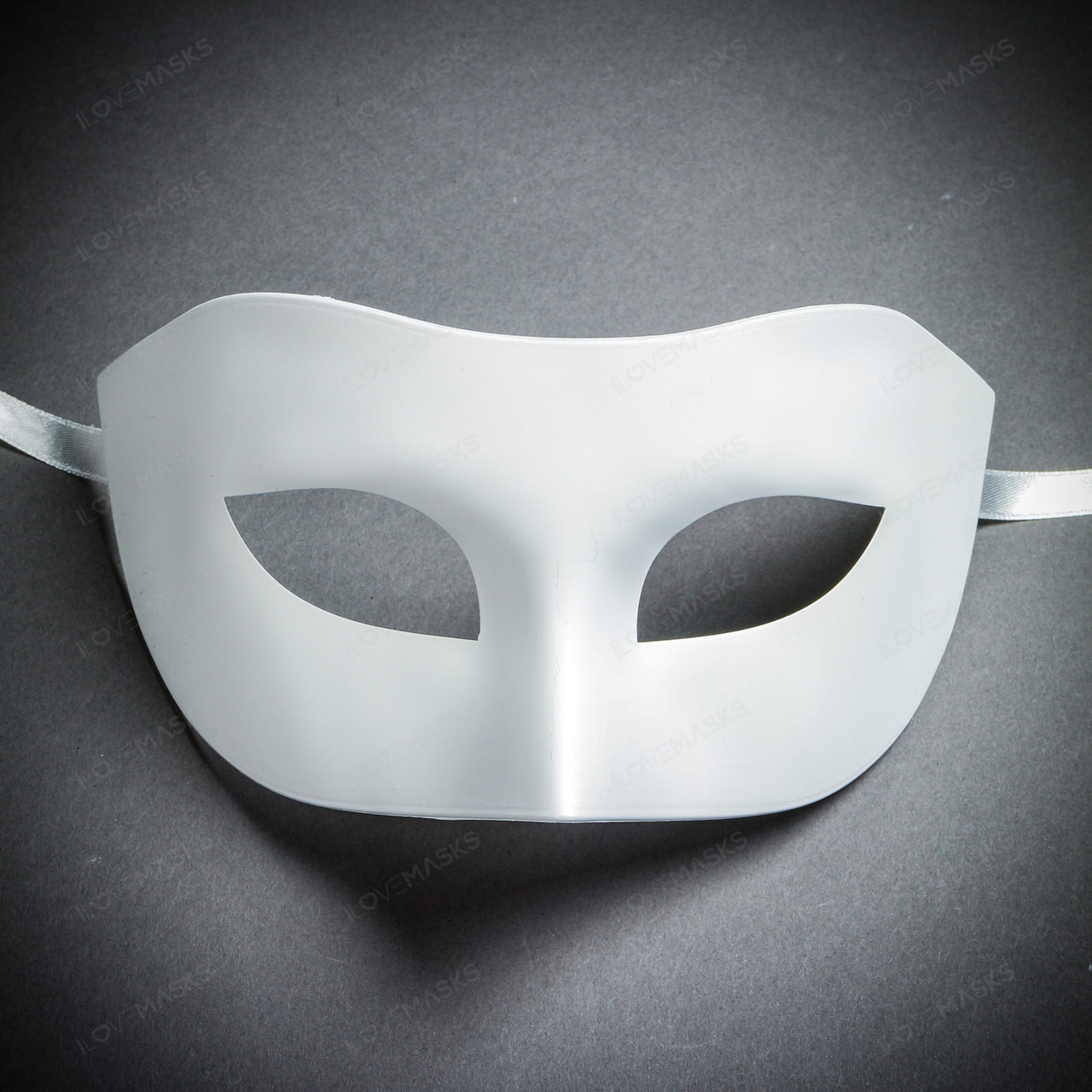 DIY Blank White Masquerade Half Face Venetian Mardi Gras Eye Costume Party Ball