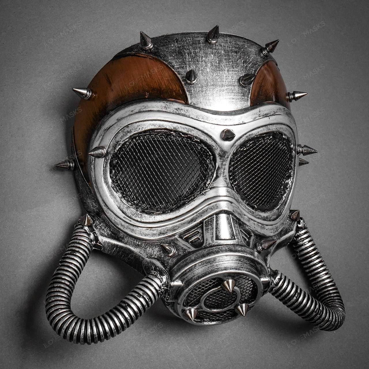 Steampunk Full Face Skull Mask Gas Pipe Submarine Masquerade Halloween