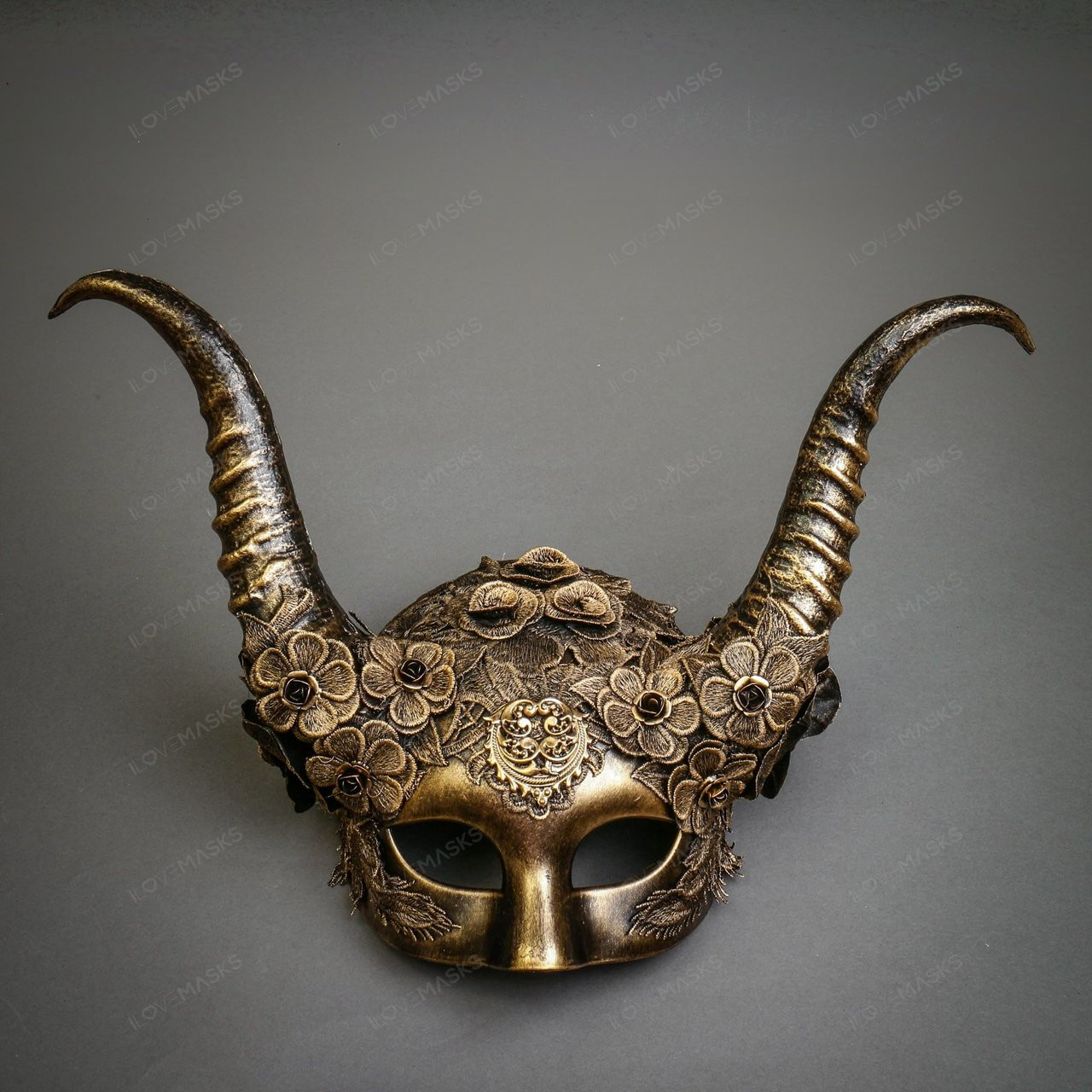 Evil Witch Gothic Horn Women Mask -