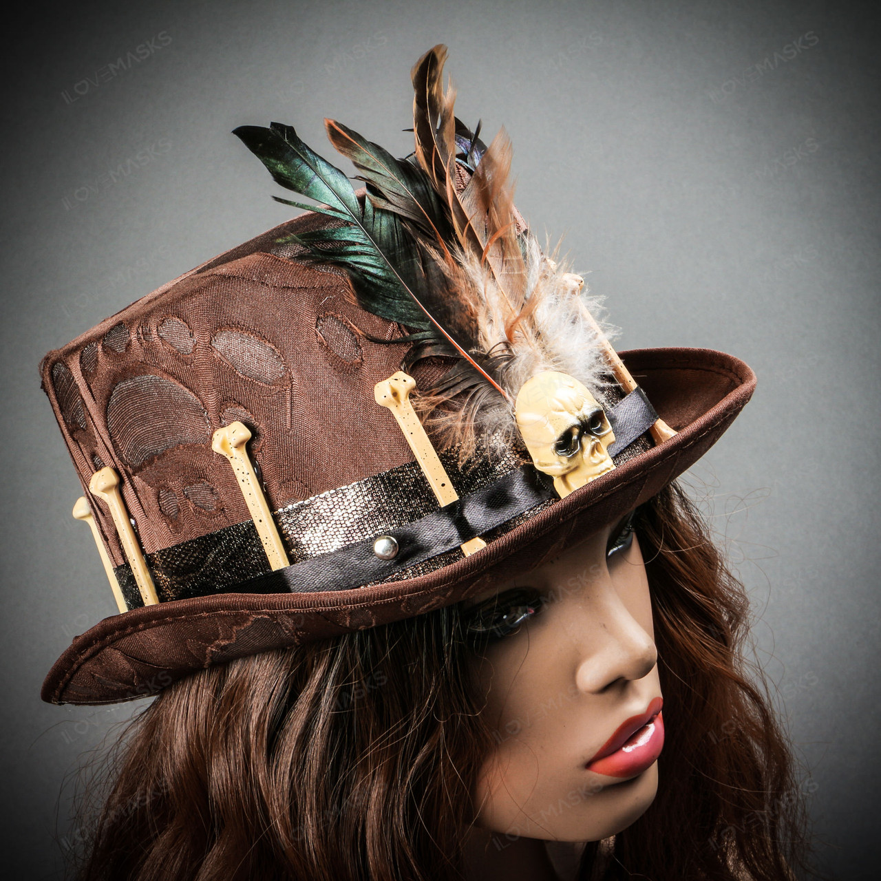 Voodoo Horn Hat Adult Brown