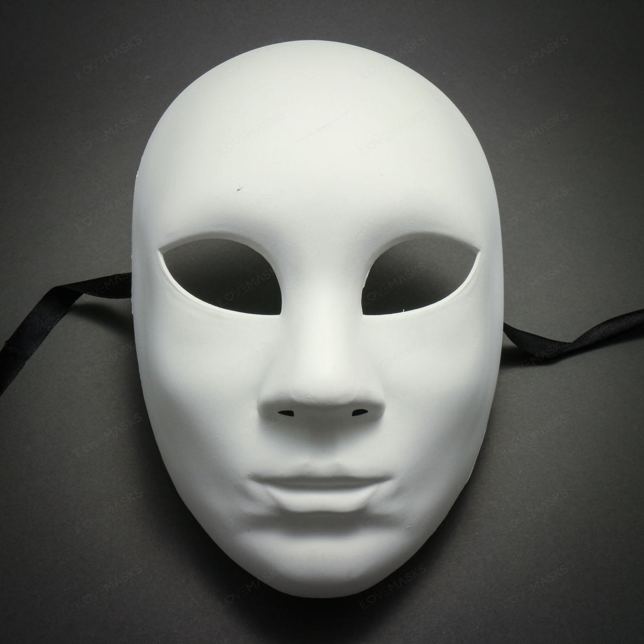 LMK Plain White Blank Decorating Craft Full Face Masquerade Mask Costome  Party