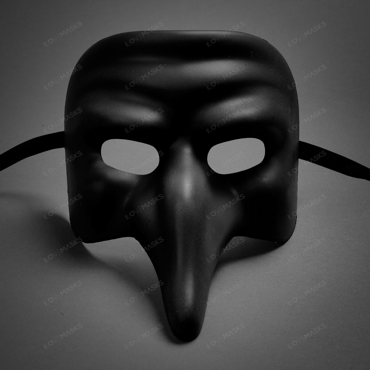 Long Nose Masquerade Mask Black