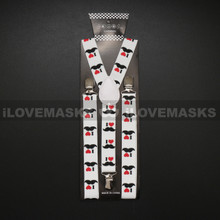 Suspenders - i Love Mustache / White
