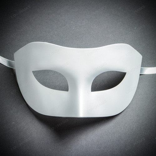 Venetian Half Face Eye Mask Masquerade - White