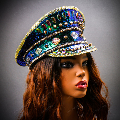 Steampunk Burning Man Captain Hat with 