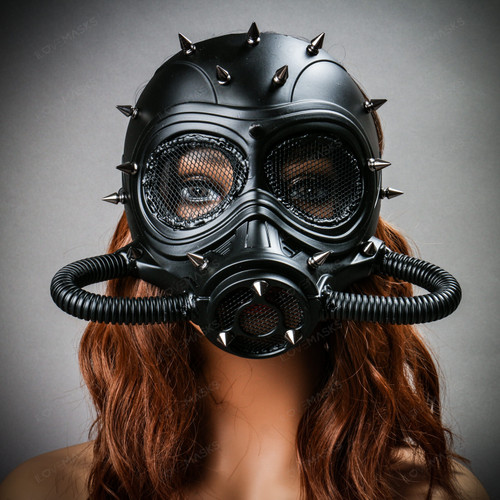 Steampunk Full Face Skull Mask Gas Pipe Submarine Masquerade Halloween ...