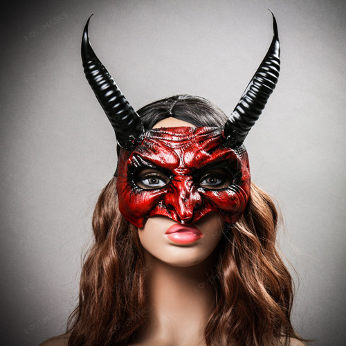 Devil Masquerade Red Eyemask, Red Eyemask