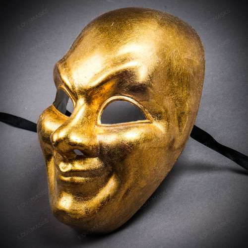 Venetian Full Face Masquerade Volto Party Prom Mask Coplay - Gold