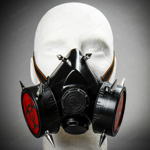 Steampunk Spikes Respirator Hazard Cosplay Gas - - ILOVEMASKS.COM