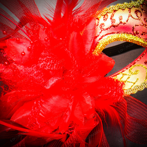 SEC+ 　Masquerade ドロリス 　箔押し Elegant Masquerade Masks for Women Party Masks | USA FREE SHIP