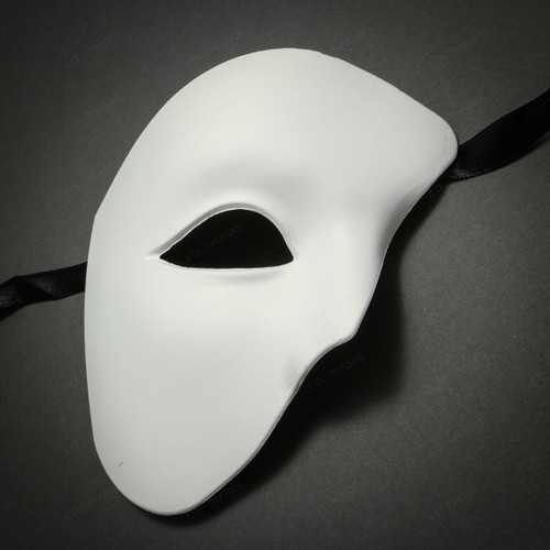 left white phantom of the opera mask