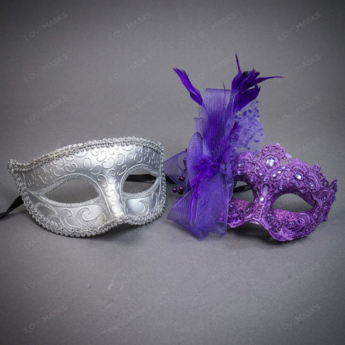 Lace and Glitter Women Masquerade Masks