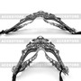 Party Queen Venetian Mask Sparkling Silver Rhinestone-Silver - 2