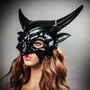 Demon Masquerade Devil Halloween Party Mask - Black