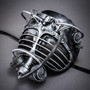 Steampunk Burning Man Gas Mask - Black Silver