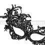 Brocade Lace Masquerade Eye Mask - Black