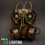 Goggles and Gas Mask Steampunk Half Face Mask - Gold