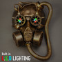 Skull Gas with Hose Mask Steampunk Full Face Mask - Gold