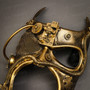 Batman Steampunk Full Face Masquerade Mask - Gold