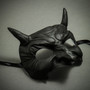 Goblin Devil Short Horn Eyes Mask - Black