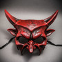 Demon Masquerade Devil Halloween Party Mask - Bloody Red