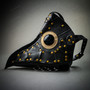 Steampunk Plague Doctor Mask Full Face Masquerade - Black