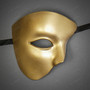 Phantom of the Opera Half Face Masquerade Mask - Gold