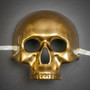 Halloween Skull Skeleton Adult Costume Masquerade Face Mask - Gold