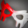 Devil Halloween Masquerade Eye Mask - Bloody Red White