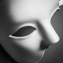 Classic Venetian Phantom of the Opera Half Face Mask - White