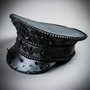 Steampunk Burning Man Spike Captain Hat - Black