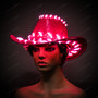 Cowboy Neon Light Up Hat - Pink