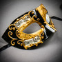 Phantom Of Opera Musical Masquerade Venetian Eye Mask - Black Gold