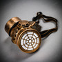 Half Face Steampunk Respirator Gas Mask - Gold