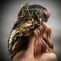 Plague Doctor Raven Medusa Snake Curved Long Nose Mask - Gold