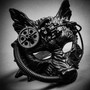 Wild Wolfs Steampunk Black Masquerade Couple Party Masks