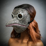 Shinny Rhinestones Pantalone Full Face Masquerade Mask - Dark Grey