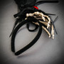 Skeleton Hand Gothic Headband Halloween Bone Hair Accessory - Black