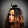 Skeleton Hand Gothic Headband Halloween Bone Hair Accessory - Black
