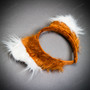 Brown Fox Ears Headband – Plush Animal Costume Headpiece with Faux Fur