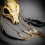 Antelope Skull Mask with Tribal Horns – Shamanic Spirit Animal Costume Mask - Bone