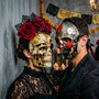 Day of The Dead Skull Masquerade Mask Gold Silver Red Masquerade Couple Party Costume Masks