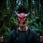 Gothic Animal Skull Masquerade Mask with Antlers and Horns Costume