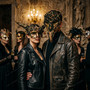 Gold Green Medusa Snake Curved Nose Horns Masquerade Couple's Party Masks