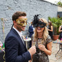 Venetian Harlequin and Floral Lace Masquerade Masks