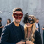 Black and Red Couples Venetian Masquerade Masks
