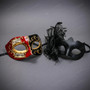 Roman and Lace Masquerade Masks - Black