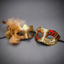 Couples Masquerade Masks Black White Silver