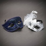 Venetian Musical and Purple Lace Masquerade Mask - Gold Purple