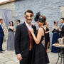 Venetian Harlequin Music Gold and Black Feather Flower Couple Masquerade Masks - Red Gold Black